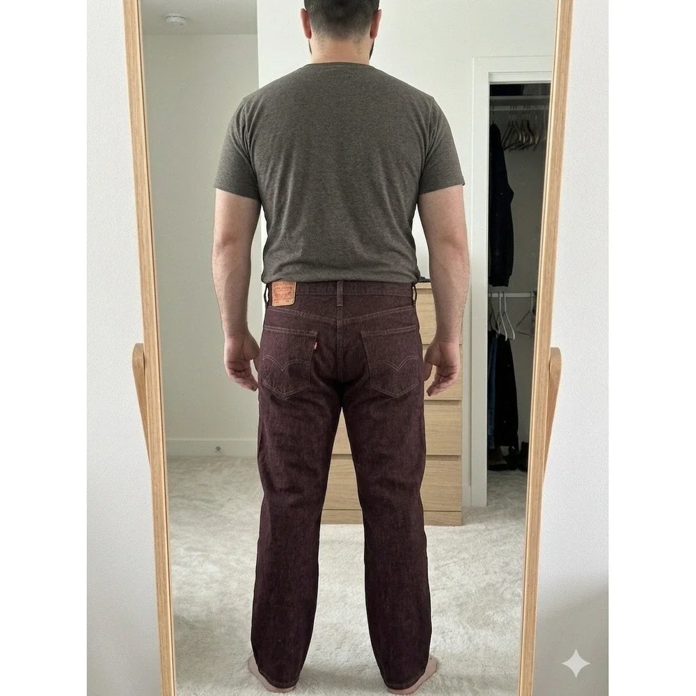 Levi's 562 Loose Taper Jeans Brown 36x32 Baggy Streetwear Y2K Denim Button‎ Fly